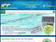 Tablet Screenshot of internationalpoolproducts.com.au